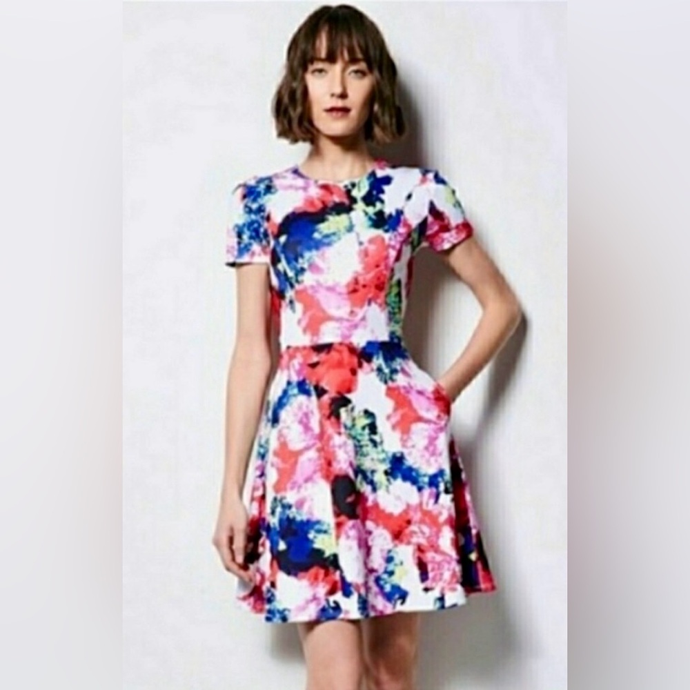 Molly Floral Short Sleeve Mini Dress